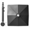 Casafield Patio Umbrella Base – Weighted Stand with Wheels for Outdoor / Lawn or Pool Deck Umbrellas